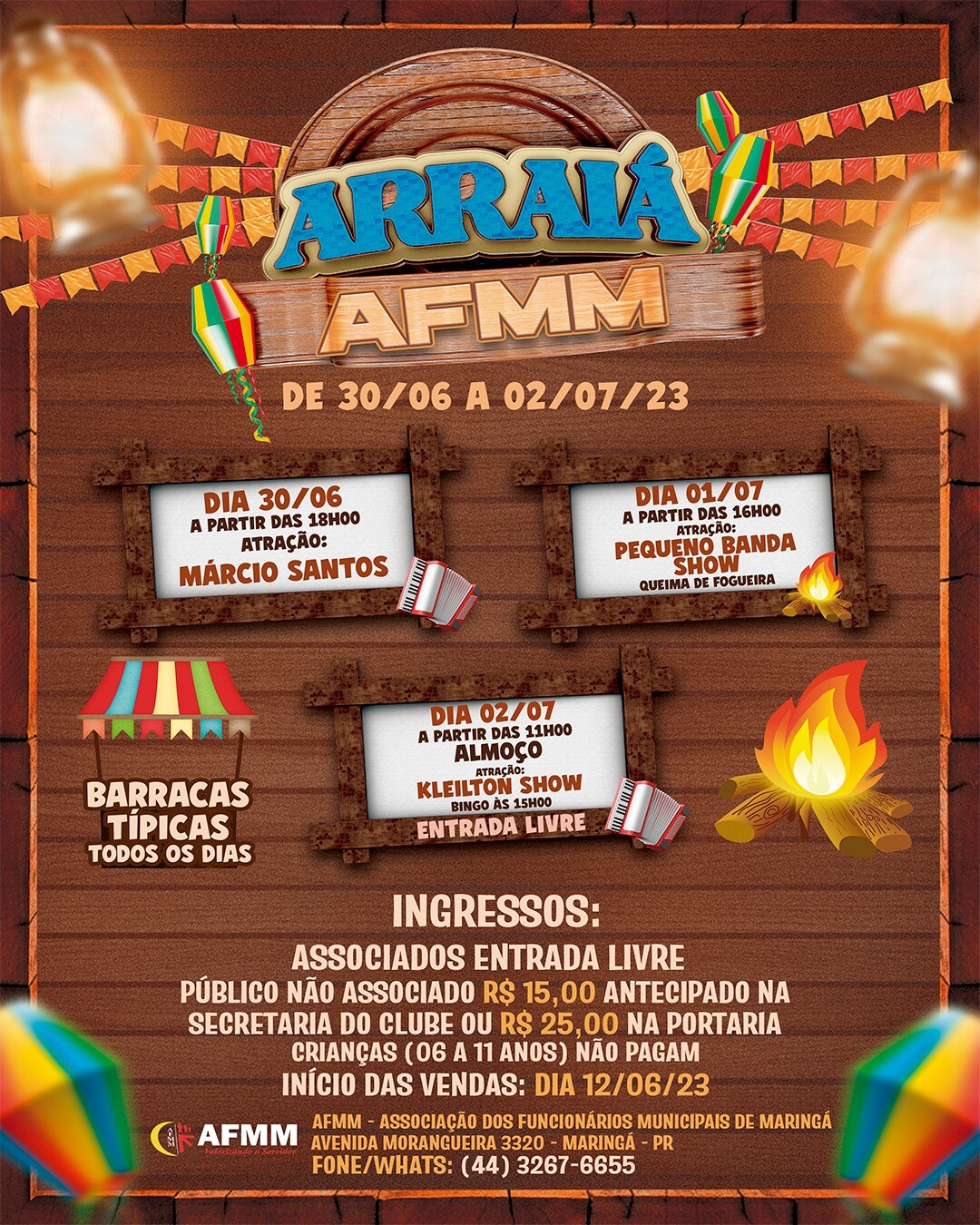 Arraiá dos Amigos: festa open bar de Amambai acontece no dia 29 de julho -  Prefeitura Municipal de Amambai-MS